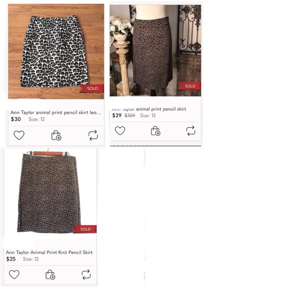 Allison TAYLOR Petite paneled animal snake print snake print lined skirt zip 14P - Picture 15 of 15